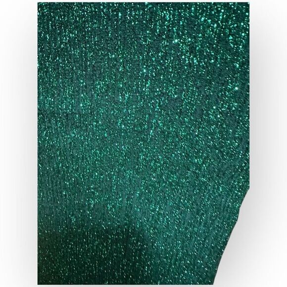 NWT City Triangles Womens Glitter Jersey Knit Gown Green Size 3 - Picture 3 of 16